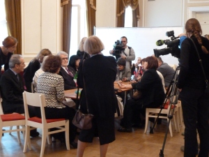 Roda de premsa de presentació del Concurs Conxita Badia Fundació Elena Obraztsova a Sant Petersburg